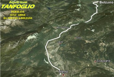 Sull' ADIGE da Borghetto a TN a BZ